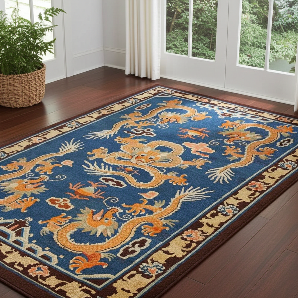Ancient Chinese Dragon Area Rug