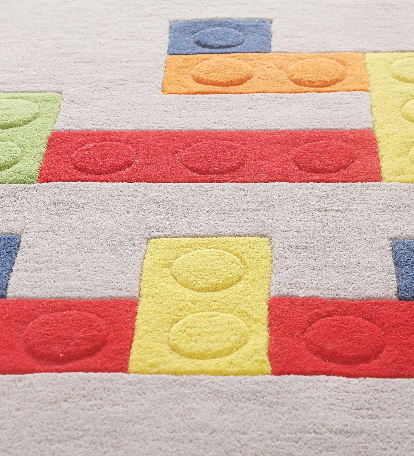 Lego Area Rug for Kids Room - Multicolor