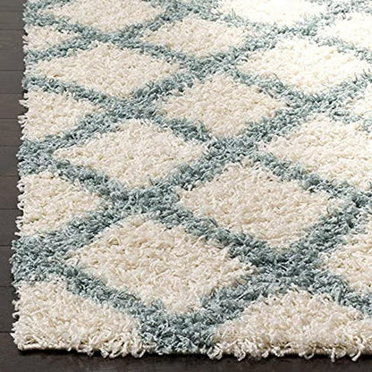 Handwoven Fluffy Shaggy - White