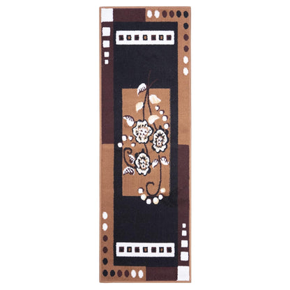 Floral Bedroom Runner - Brown