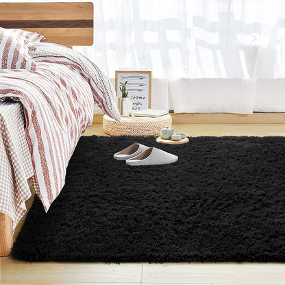 Handwoven Fluffy Shaggy - Black