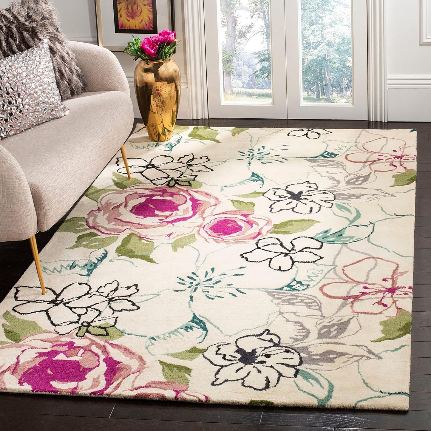 Floral Area Rug