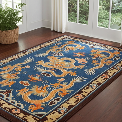 Ancient Chinese Dragon Area Rug