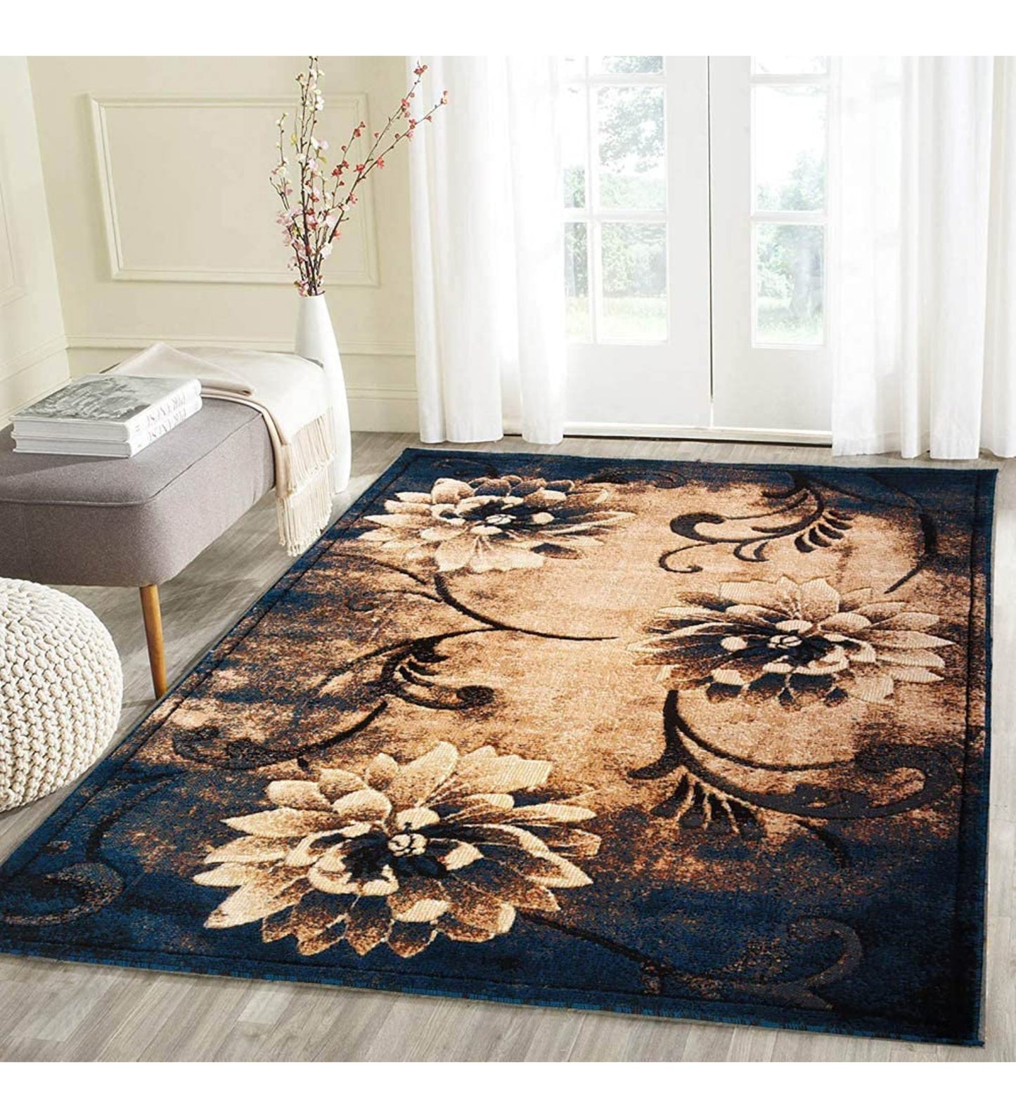 Floral Embossed Carpet