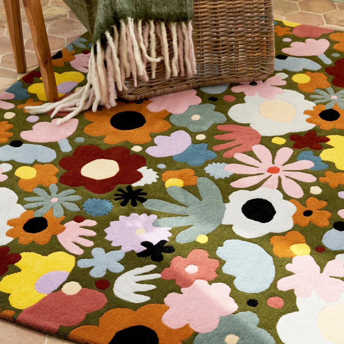 Floral Area Rug