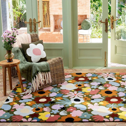 Floral Area Rug