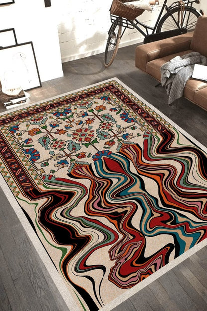 Melting Persian Design Area Rug