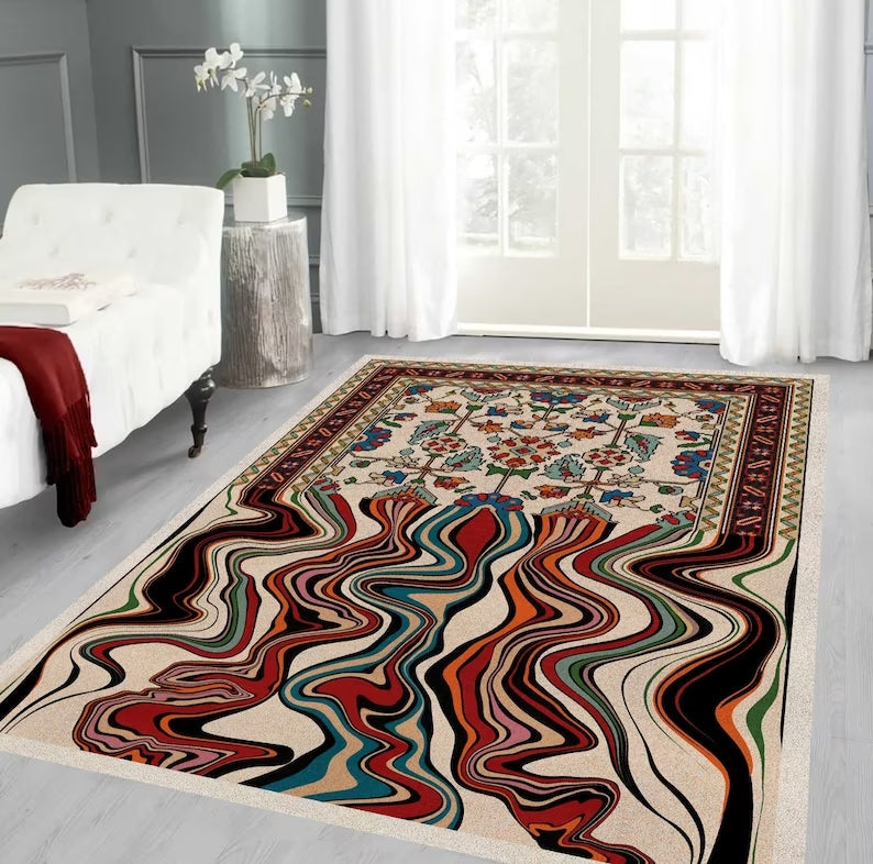 Melting Persian Design Area Rug