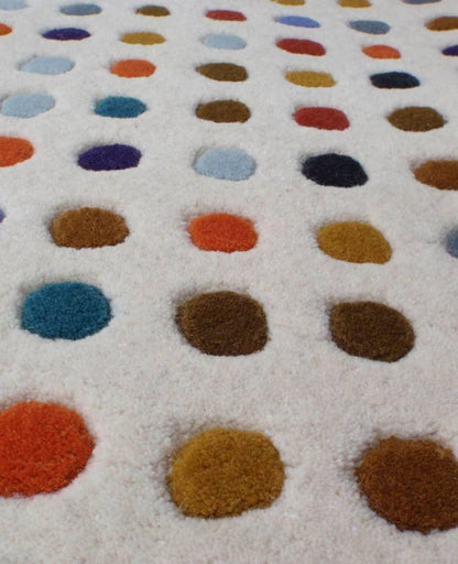 Hand Tufted Multicolored Stem Modern Area Rug Carpet for Bedroom & Living Room