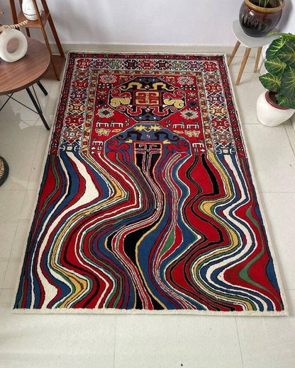 Melting Persian Design Area Rug