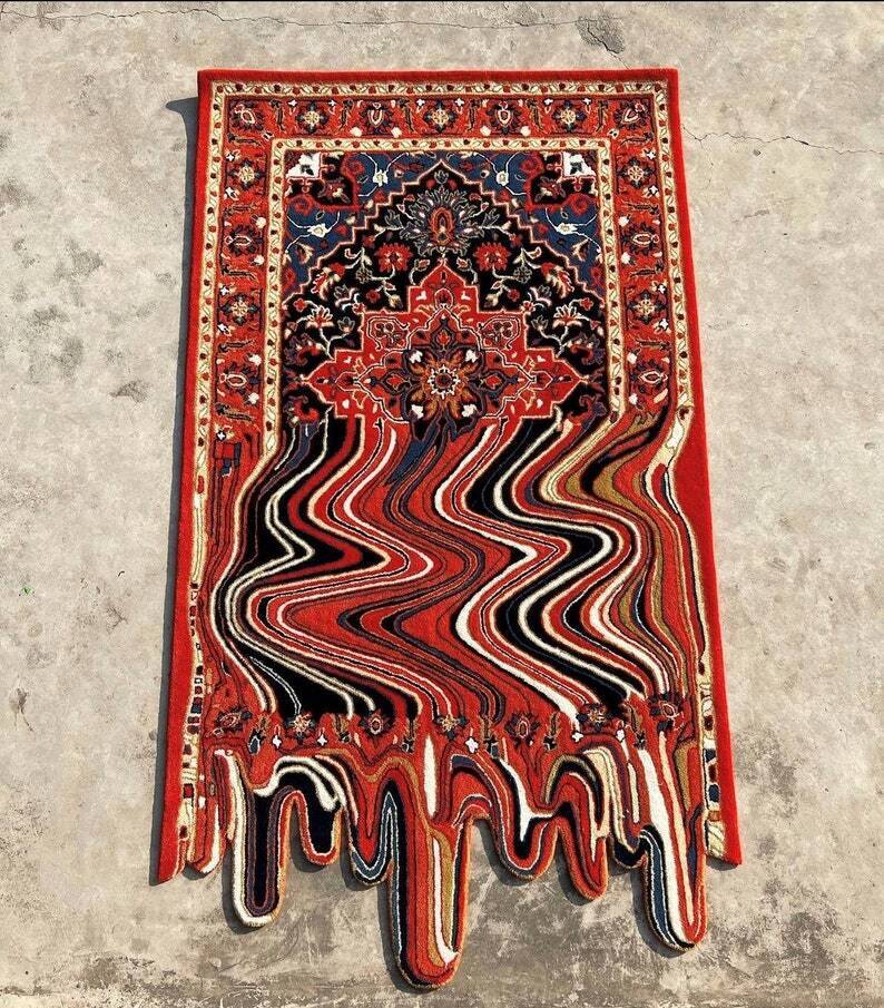 Melting Persian Design Area Rug