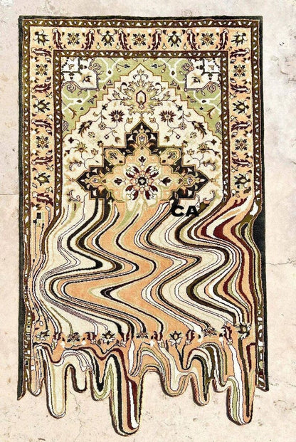 Melting Persian Design Area Rug